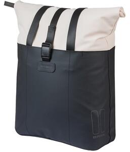 Basil Torba BASIL VIVE BICYCLE SHOPPER, MIK Hooks System, 15-20L, Wodoodporna, off-white/black