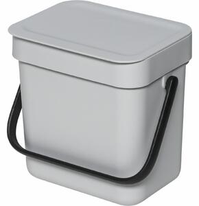 Brabantia 213229 Sort & Go szemetes kuka 3 L - világosszürke