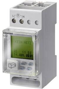 Siemens DIN sínes digitális heti időkapcsoló óra, 1 áramkör, 250V/16A, 56 program, 7LF4421-0