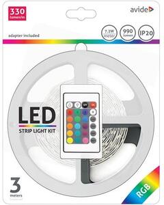 Avide LED szalag 12V 7.2W SMD5050 RGB IP20 3m (ABLSBL12V5050-30RGB)