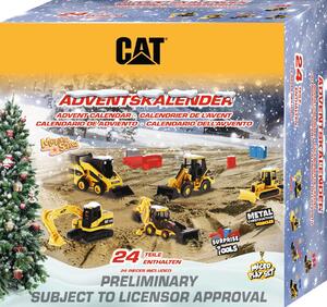 Carrera CAT Micro Építkezés Munkagép Markoló készlet Adventi Kalendárium 2024