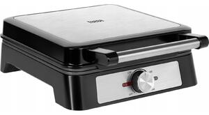 Teesa Gofrisütő, 4 Gofri, 1600 W, Inox, Teljesítményszabályozás