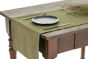 Tom Linen asztali futó – Martini Olive, 40x140 cm