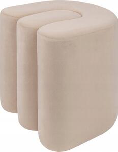 Bolan Puff De Terciopelo Beige 40x40cm