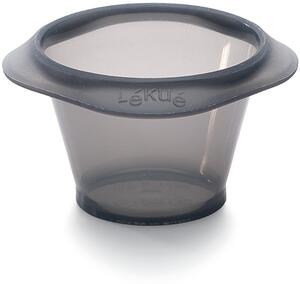 LÉKUÉ LK887901 Molten Lava Cake szilikon szuflé sütőforma 6db 150ml Fekete