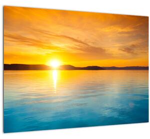 Napkelte képe (üvegen) (70x50 cm)