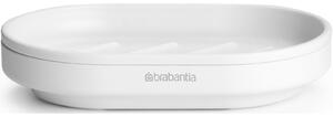 Brabantia MindSet szappantartó kiemelhető rácsos belsővel, cseppgyűjtő tálcával, acél, szikrázó fehér ásványi textúra - 303340