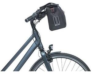 Sakwa miejska pojedyncza BASIL CITY BICYCLE HANDBAG 8-11L, KF-Hook System, wodoodporna black (NEW)