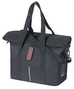 Sakwa miejska pojedyncza BASIL CITY BICYCLE HANDBAG 8-11L, KF-Hook System, wodoodporna black (NEW)