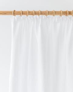 Magic Linen Fehér len függöny, 135x275 cm
