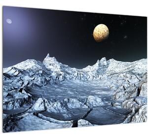 A világűr képe (üvegen) (70x50 cm)