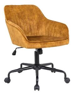 Turin Velvet irodai szék sárga