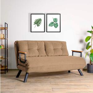 Kanapé futon Sandy (világosbarna)