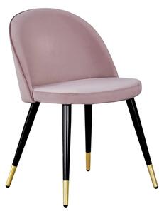 Velvet Gold szék rózsaszín