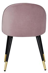 Velvet Gold szék rózsaszín