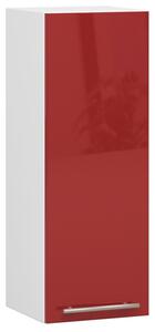 Konyhaszekrény OLIVIA W30 H720 - fehér/piros fényű