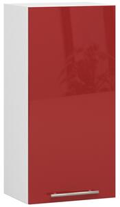 Konyhaszekrény OLIVIA W40 H720 - fehér/piros fényű