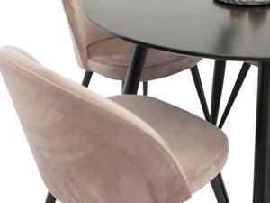 Velvet szék rózsaszín
