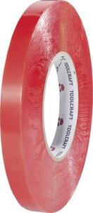 Kétoldalas ragasztó szalag 50 m x 15 mm átlátszó 832450B-C TOOLCRAFT, tartalom: 1 tekercs