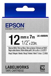 Epson LK-4WBVN Vinyl szalag 12mm / 7m - Fehér alapon fekete