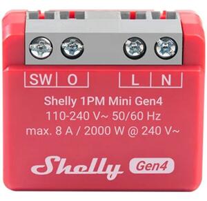 Shelly 1PM Mini Gen4 Vezeték nélküli kapcsoló