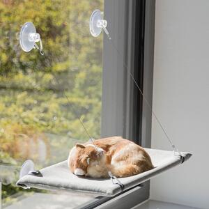 Trixie 109261 Macska ablak fekhely velúr 50 x 30 cm - Szürke