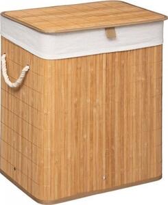 60L RECT BAMBOO LAUNDRY BASKET