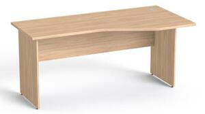 MAYAH Íróasztal íves jobbos laplábbal 160x80 cm Freedom SV-23 tölgy IBXA23T