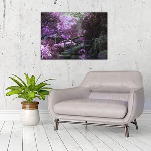 A lila kert képe (70x50 cm)