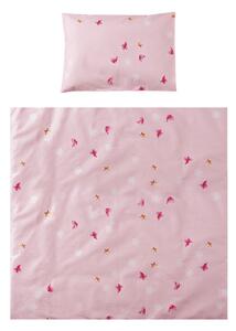 LORELLI EVA 5 részes ágynemű garnitúra - Butterflies Pink