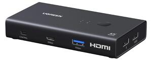 UGREEN AK502 2in1 HDMI KVM kapcsoló 75246