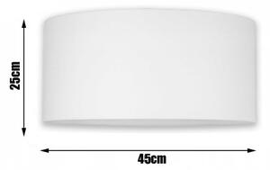Állólámpa fehér Ø45cm búrával Glimex Abazur 1xE27 (GA0001)