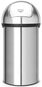 BRABANTIA Push Bin nyomófedeles hulladékgyűjtő XXL 60L - H méret r.m. acél selyem - 484520