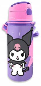 Hello Kitty Kuromi Alumínium Szívószálas Kulacs Akasztóval 600 ml