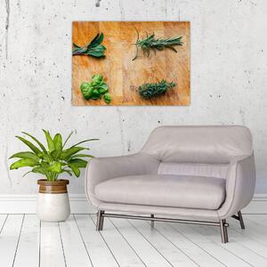 Kép - Gyógynövények (70x50 cm)