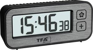 TFA Dostmann (60.2039.10) Kvarc Ébresztőóra Szürke Riasztási idők 1