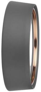 TFA Dostmann (60.3547.10) Rádiójel vezérlésű Falióra 22.3 cm x 7 cm Szürke, Vörösréz