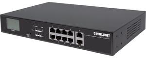Intellinet 561303 hálózati kapcsoló Gigabit Ethernet (10/100/1000) Ethernet-áramellátás (PoE) támogatása Fekete