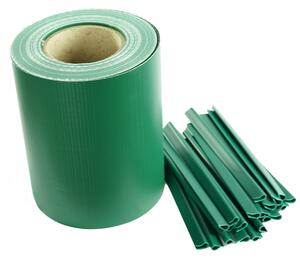 ECOFLEX Light betét műanyag 190mm x 35m zöld 450g/m2 + 20db zárósín