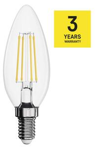 EMOS LED Filament Izzó Gyertya 6W E14 810lm természetes fehér