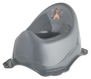 Maltex Csúszásmentes bili, lovacska, Minimal, steel grey