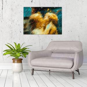Kép - Csókolózó angyalok (70x50 cm)