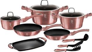 BerlingerHaus BH/6044 I-Rose Collection Edénykészlet - Kovácsolt Alumínium, Metál Pink