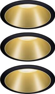 Paulmann Cole Coin Beépíthető lámpa 4 részes készlet LED 6 W Fekete, Arany (4064161242248)
