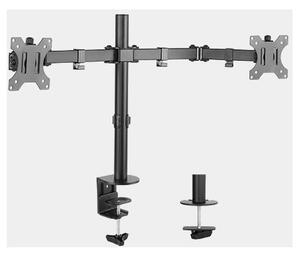 Harmantrade DLA12 13-27" LCD-/LED dupla asztali karos monitor tartó Fekete