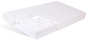 BABYMATEX Gumis vízálló lepedő Bamboo 60x120 cm - fehér