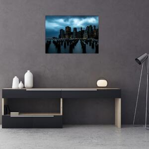 Kép - Kilátás a New York-i felhőkarcolókra (70x50 cm)