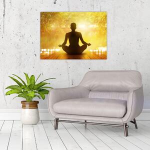 Kép - Meditáció (üvegen) (70x50 cm)