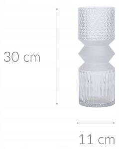 Glass vase GEOMETRIC, 30 cm
