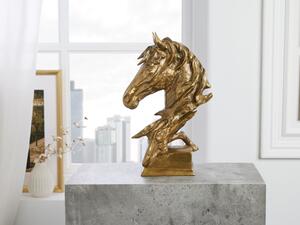 Caballo arany színű dekoráció 40 cm